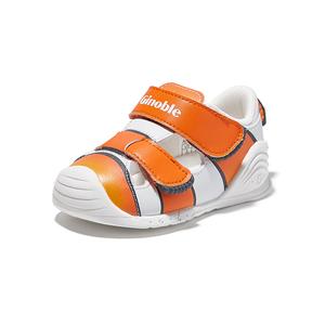 Низкие, устойчивые к ударам и износу детские туфли для младенцев и малышей GINOBLE, оранжевый/белый