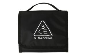 Дорожная косметичка для хранения туалетных принадлежностей с инструментами 3CE, Small travel cosmetic bag #черный