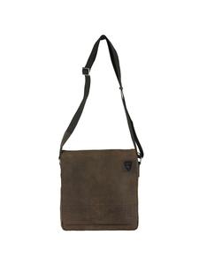Strellson Кожаная сумка через плечо Richmond, 31 см, темно-коричневого цвета