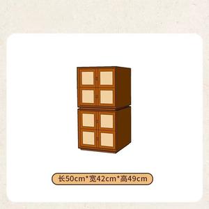 Yu Senyi Комод для гостиной из массива дерева в винтажном стиле, настенный модульный шкаф, 2 модуля