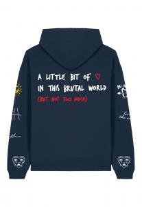 Худи Mira Paris BRUTAL TATTOO EMBROIDERY UNISEX , Dark Blue