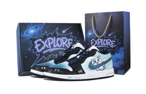 Jordan Кроссовки для скейтбординга Air 1 Azure Low унисекс синего цвета