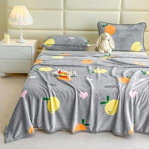 Antarctic Плед из искусственного меха 150х200 см, облачный велюр, оранжевый