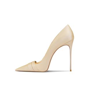 YUTIANAI Стройные каблуки на высоком каблуке женские абрикосовые 8 см, цвет Apricot 8cm