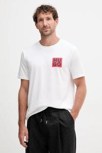 Хлопковая футболка Hugo, белый