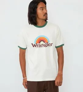 Футболка с радужным логотипом Wrangler