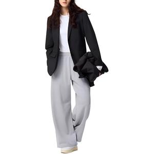 Вязаные спортивные брюки для женщин UNIQLO, серый