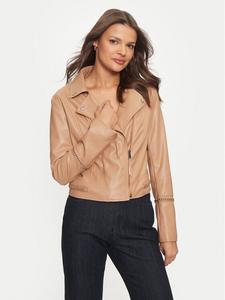 Куртка из искусственной кожи стандартного кроя Guess, бежевый