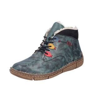 Ботильоны на шнуровке Rieker, Petrol/Fir