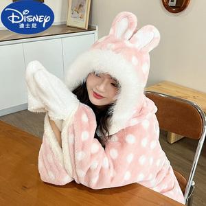 Disney Плед для офиса и дивана, 150х200 см, цвет Cute Pink, с сумкой для хранения
