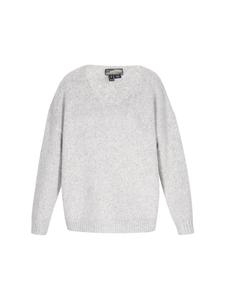 DreiMaster Женский свитер серого меланжевого цвета