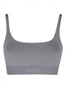 Бюстгальтер с логотипом Tom Ford, серый