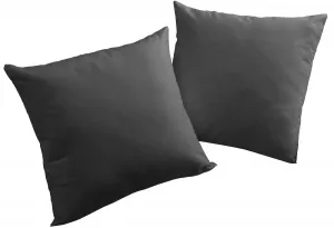 Декоративные подушки вирт, чехлы на подушки без наполнителя, 2 шт Wirth 50х50 см, черный