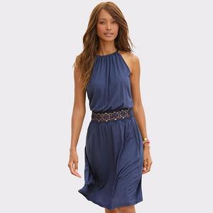 Женское платье с деталями в технике крой Lascana, Navy