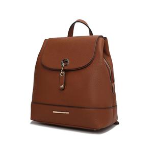 Стильный дорожный рюкзак-сумка из веганской кожи Laura для женщин от Mia K MKF Collection By Mia K., Cognac