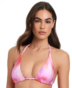 Женский бикини-топ с треугольными чашечками и плетеными бретельками Red Carter, розовый