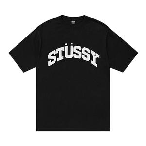 Футболка Stussy Block Sport, окрашенная в пигмент, черная