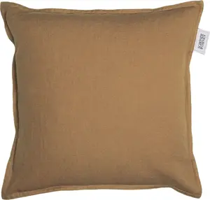 Чехол на подушку SCHÖNER WOHNEN коллекции "Lino" (1 шт.), изготовлен из высококачественной смеси натуральных материалов SCHÖNER WOHNEN-KOLLEKTION 38х38 см, цвет zimt/braun/orange