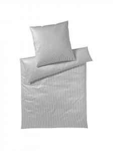 Постельное белье Sister Stripe серебристого цвета Elegante, 135 x 200 + 80 x 80 см