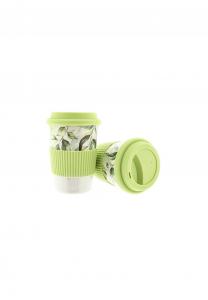 Набор кофейных кружек Mato To Go с принтом, 350 мл, зеленый