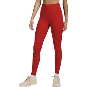 Быстрые и свободные спортивные штаны для женщин Lululemon, темно-красный