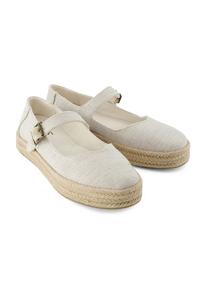 Балетки на бретельках "Carolina Mary Jane" с пряжкой Toms, цвет 101 natural