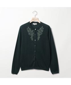 Вышитый вязаный кардиган
