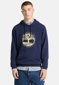 Худи с графическим изображением домика у озера и логотипом дерева Timberland, Navy