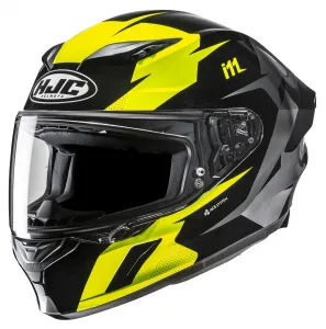 Шлем HJC i11 Instant HJC Helmets, черный/ярко-желтый
