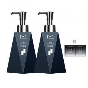 Мужской очищающий гель для лица с ниацинамидом для осветления, борьбы с акне и контроля жирности 200g /200g*2/200*3 MANFRIEND, 400g (dual-action белыйning acne-fighting oil control)