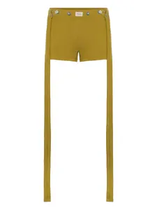 Шорты в рубчик с нашивкой Jean Paul Gaultier, желтый