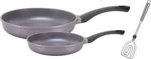 Набор из двух сковород GSW Rainbow с лопаткой, серый