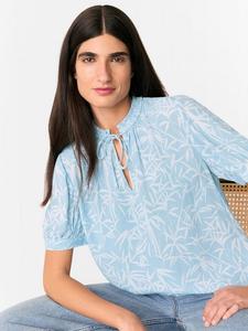 Топ с завязкой на шее из листьев бамбука Whistles, синий/разноцветный