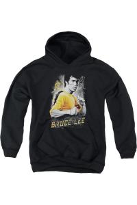 Брюс Ли желтый дракон молодежная толстовка с капюшоном Gildan