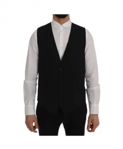 Жилет в синюю полоску Dolce & Gabbana, синий