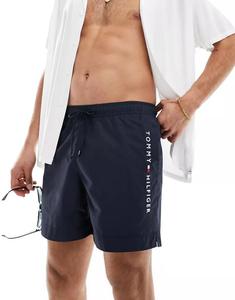 Темно-синие шорты для плавания миди с кулиской Tommy Hilfiger Original
