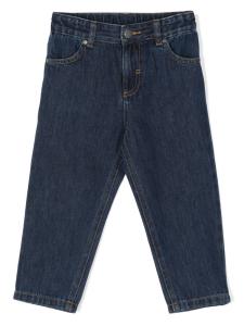 Stella McCartney Kids выцветшие потертые джинсы, синий