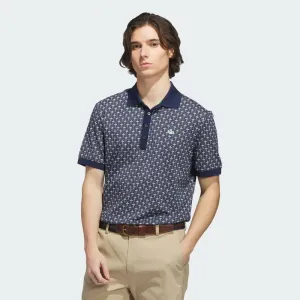 Футболка-поло Adidas Originals с логотипом Trefoil по всей поверхности, цвет Blue