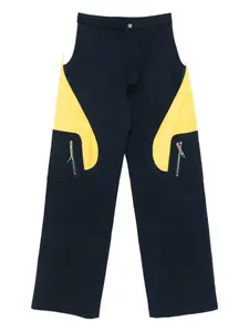 Фактурные брюки с панелями Casablanca, черный