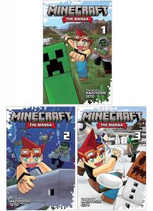Minecraft: The Manga (Volume 1-3) by Kazuyoshi Seto 3 Books Collection Set (Viz Media Ltd)