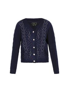Faina Женский кардиган темно-синего цвета