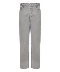 Серые джинсы прямого кроя Frame, серый