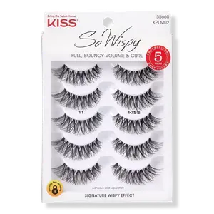 Накладные ресницы So Wispy, 5 пар, №11, мультиупаковка. Kiss