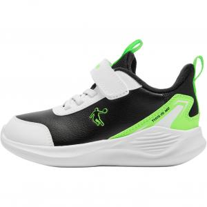 Детская повседневная обувь для дошкольников QIAODAN, черный/белый/зеленый