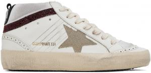 Эксклюзивные белые кроссовки Mid Star от SSENSE Golden Goose