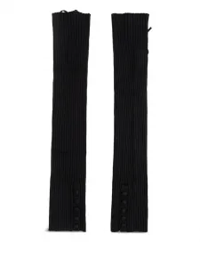 Перчатки в рубчик Lisa Yang, черный