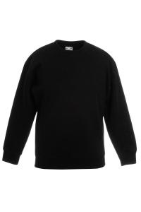 Свитшот классический втачной Fruit of the Loom, черный
