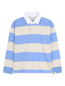 Полосатая рубашка поло с длинными рукавами Billieblush, синий