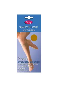 Гольфы гладкой вязки (2 пары) Silky, оранжевый