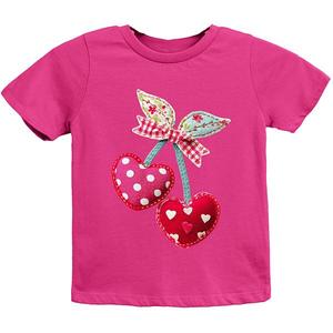 Футболка с принтом в стиле пэчворк cherry hearts The Juniper Shop, Berry